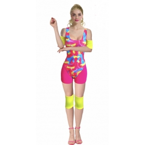 80s Workout Doll Costume - Womens 80s Costume